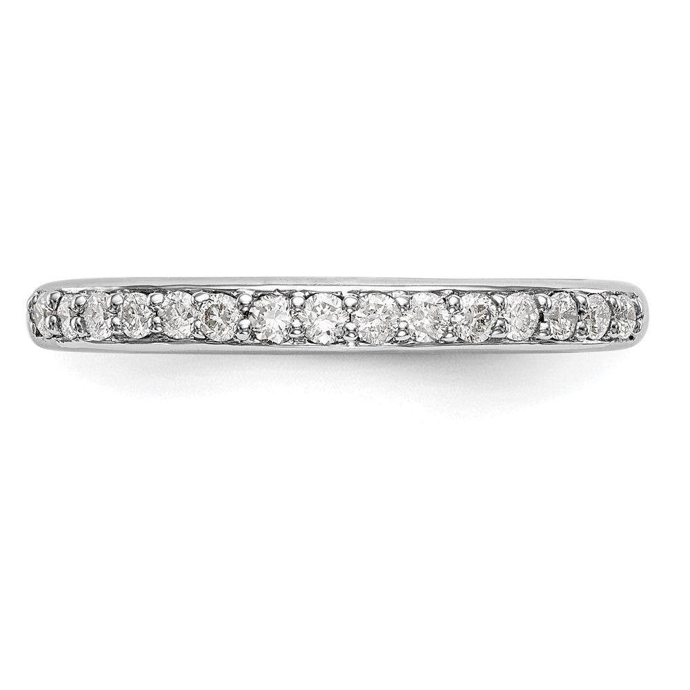 14K Weißgold Ehering mit 0,25 ct. Labor-gezüchteten Diamanten, VS/SI+ G+