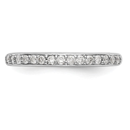 14K Weißgold Ehering mit 0,25 ct. Labor-gezüchteten Diamanten, VS/SI+ G+