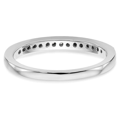 14K Weißgold Ehering mit 0,25 ct. Labor-gezüchteten Diamanten, VS/SI+ G+