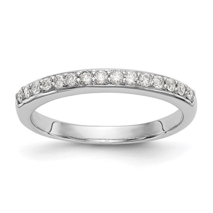 14K Weißgold Ehering mit 0,25 ct. Labor-gezüchteten Diamanten, VS/SI+ G+