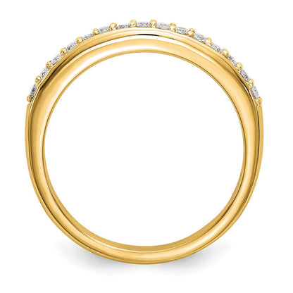 14K Gelbgold Ehering mit 0,25 ct. laborgezüchtetem Diamant VS/SI+ G+
