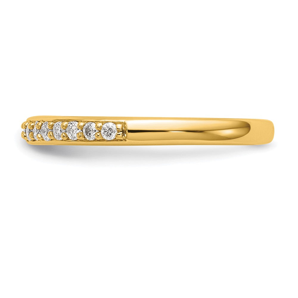 14K Gelbgold Ehering mit 0,25 ct. laborgezüchtetem Diamant VS/SI+ G+