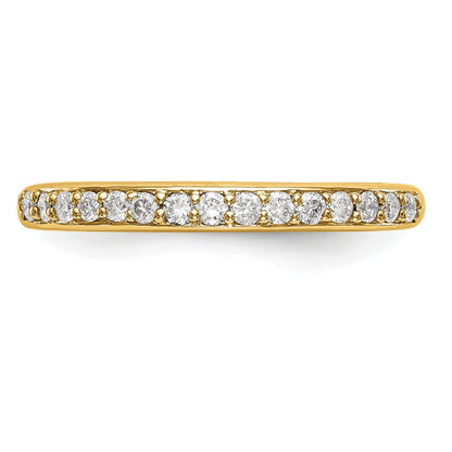 14K Gelbgold Ehering mit 0,25 ct. laborgezüchtetem Diamant VS/SI+ G+