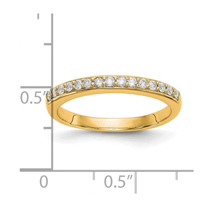 14K Gelbgold Ehering mit 0,25 ct. laborgezüchtetem Diamant VS/SI+ G+