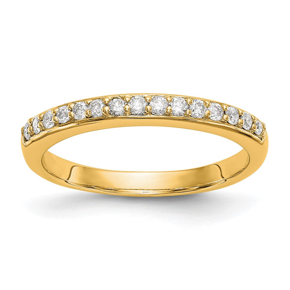 14K Gelbgold Ehering mit 0,25 ct. laborgezüchtetem Diamant VS/SI+ G+