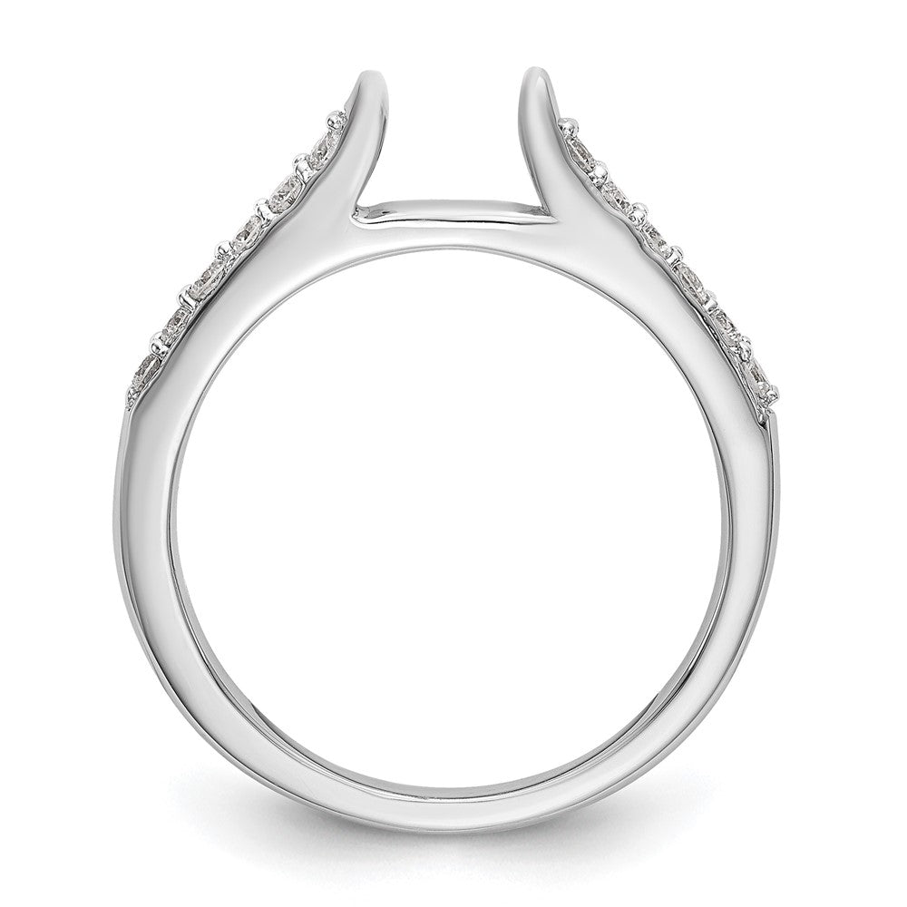 14K Weißgold Verlobungsring mit 0,25 ct. laborgezüchtetem Diamant VS/SI+ G+ in Krappenfassung