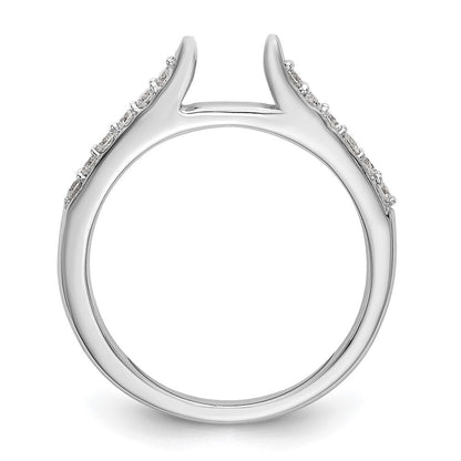 14K Weißgold Verlobungsring mit 0,25 ct. laborgezüchtetem Diamant VS/SI+ G+ in Krappenfassung