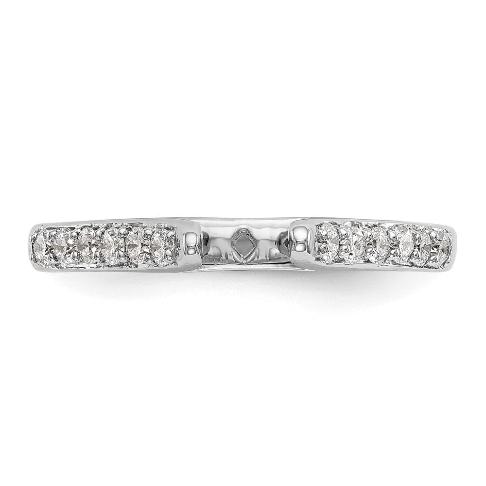 14K Weißgold Verlobungsring mit 0,25 ct. laborgezüchtetem Diamant VS/SI+ G+ in Krappenfassung