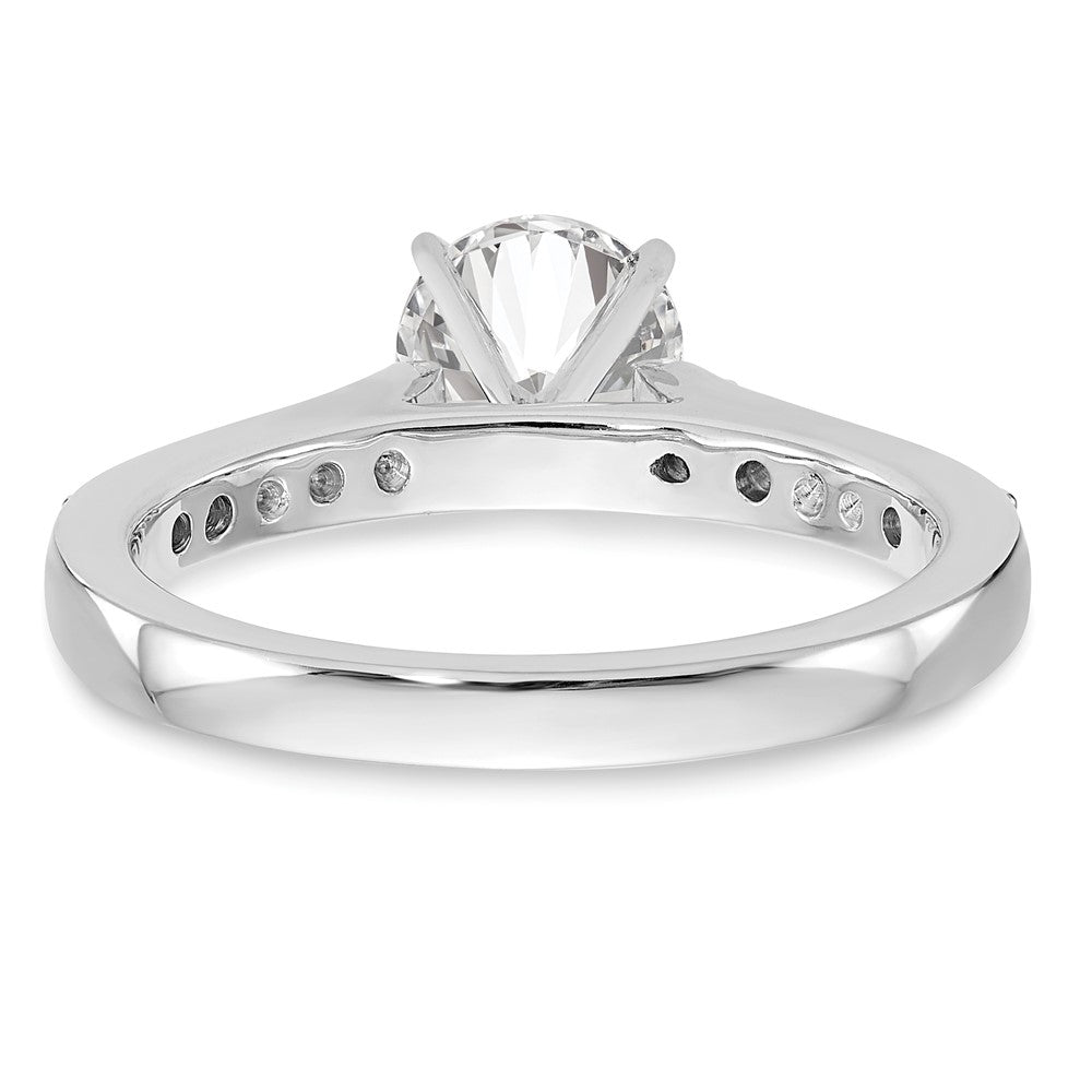14K Weißgold Verlobungsring mit 0,25 ct. laborgezüchtetem Diamant VS/SI+ G+ in Krappenfassung