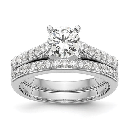 14K Weißgold Verlobungsring mit 0,25 ct. laborgezüchtetem Diamant VS/SI+ G+ in Krappenfassung