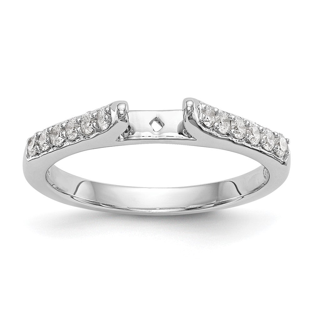 14K Weißgold Verlobungsring mit 0,25 ct. laborgezüchtetem Diamant VS/SI+ G+ in Krappenfassung