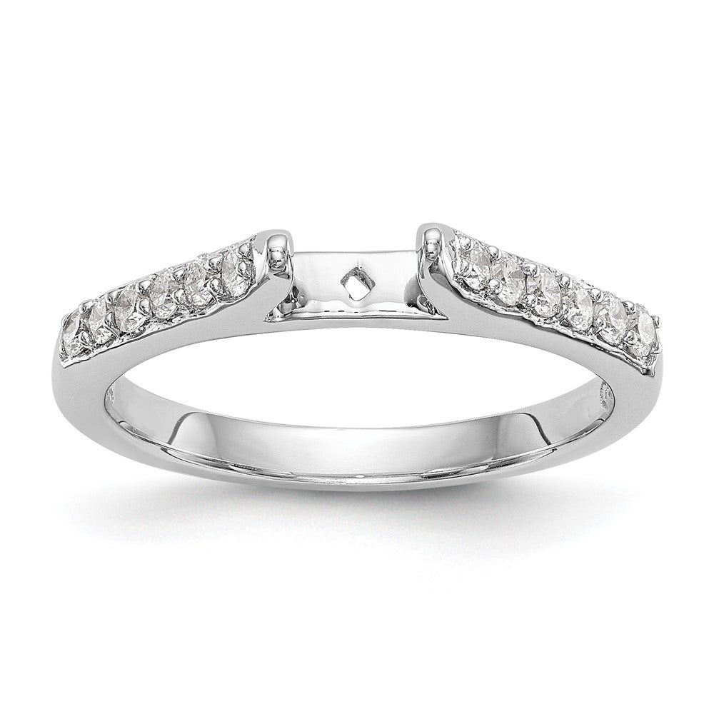 14K Weißgold Verlobungsring mit 0,25 ct. laborgezüchtetem Diamant VS/SI+ G+ in Krappenfassung