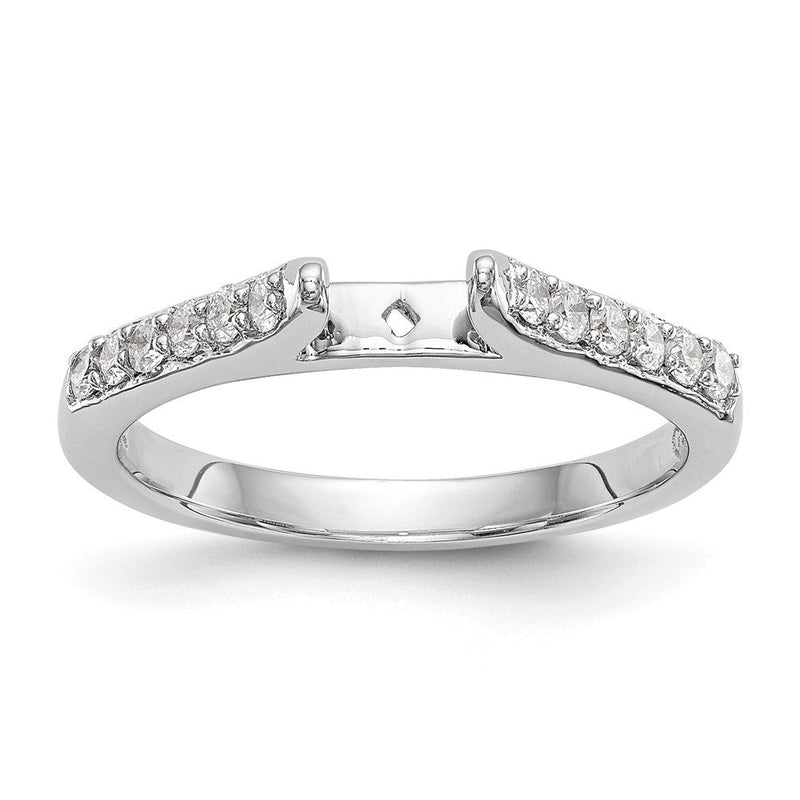 14K Weißgold Verlobungsring mit 0,25 ct. laborgezüchtetem Diamant VS/SI+ G+ in Krappenfassung