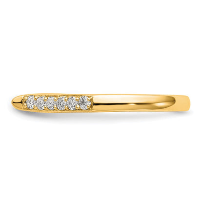 14K Gelbgold Bicolor Verlobungsring mit 0,25 ct. Labor gezüchteten Diamanten VS/SI+ G+, Semi-Mount, Krappenfassung