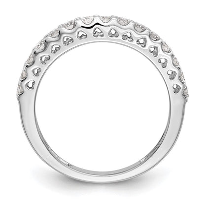 14K Weißgold Verlobungsring mit natürlichen Diamanten