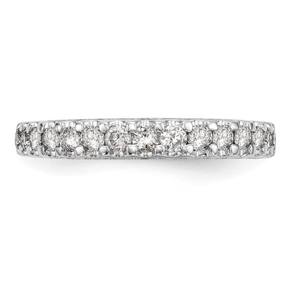 14K Weißgold Ehering mit 0,5 ct. im Labor gezüchteten Diamanten, VS/SI+ G+