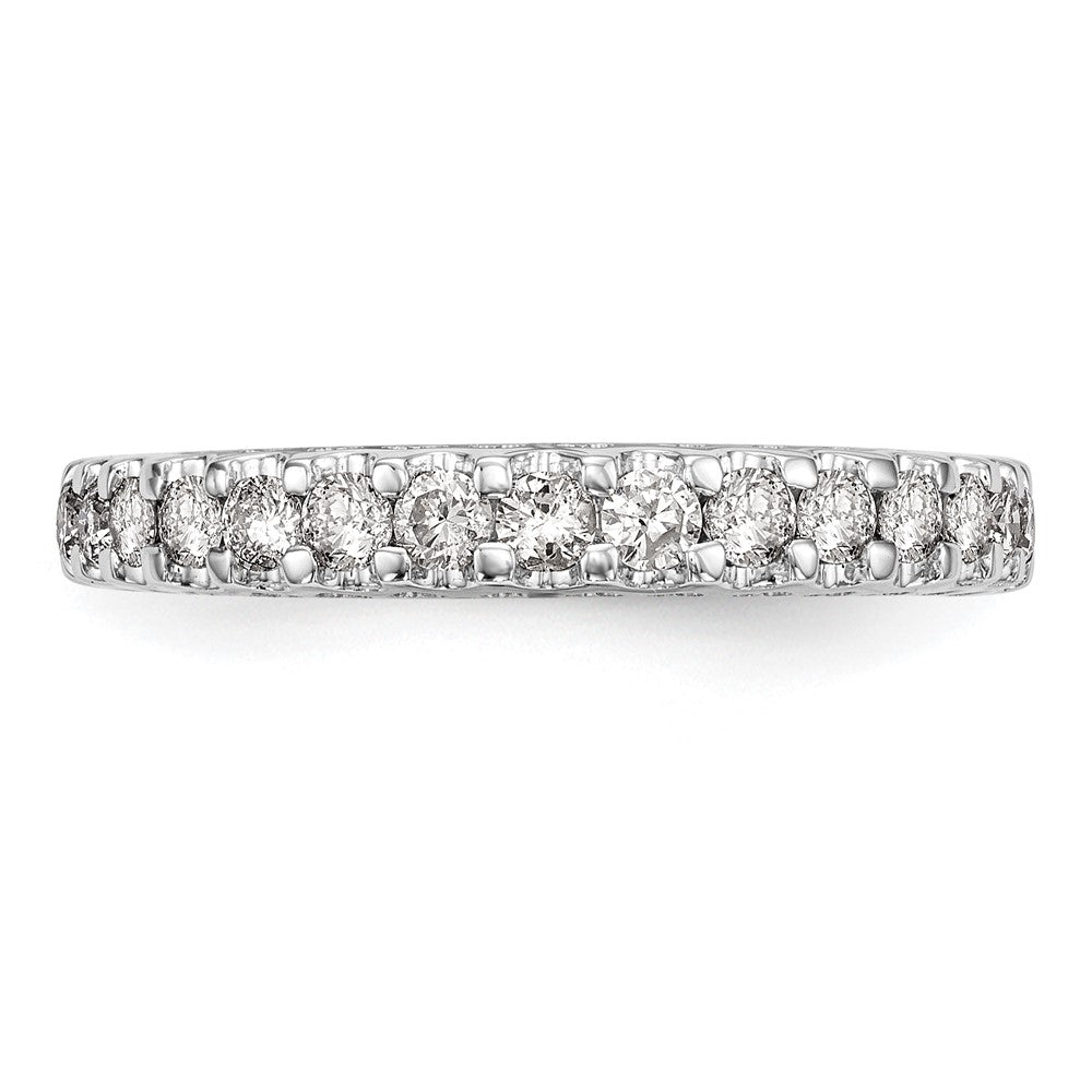 14K Weißgold Verlobungsring mit natürlichen Diamanten