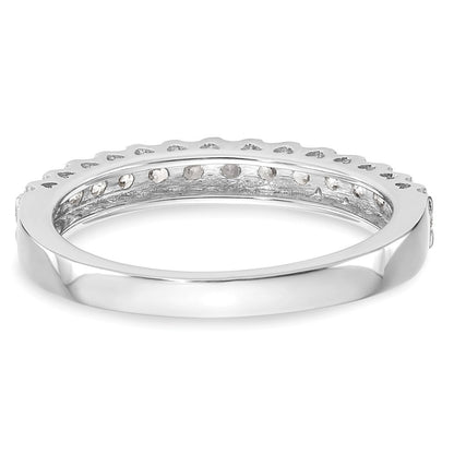14K Weißgold Ehering mit 0,5 ct. im Labor gezüchteten Diamanten, VS/SI+ G+