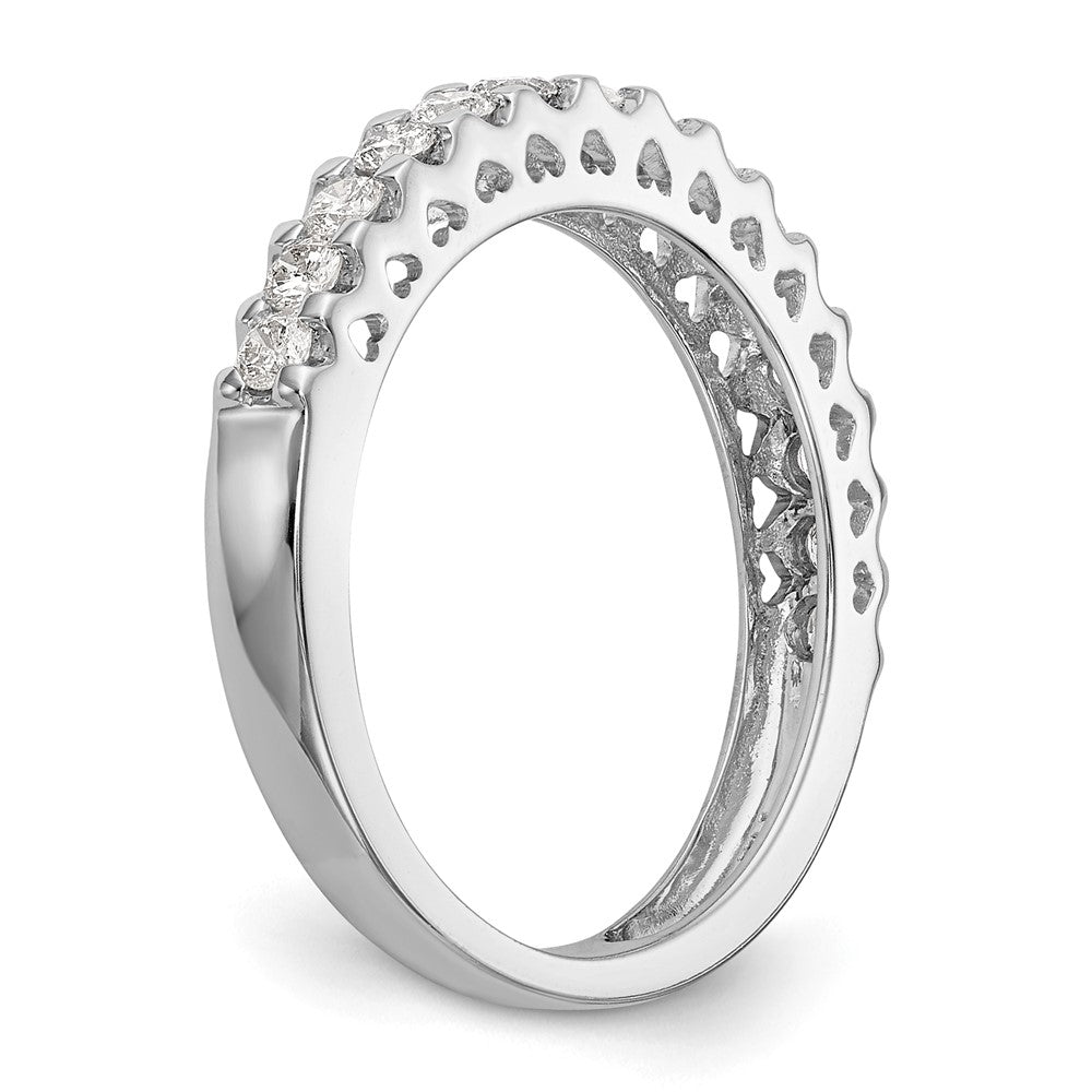 14K Weißgold Verlobungsring mit natürlichen Diamanten