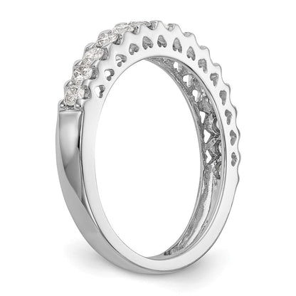 14K Weißgold Verlobungsring mit natürlichen Diamanten