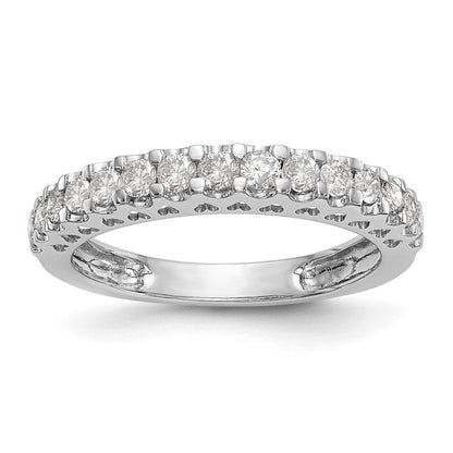 14K Weißgold Ehering mit 0,5 ct. im Labor gezüchteten Diamanten, VS/SI+ G+