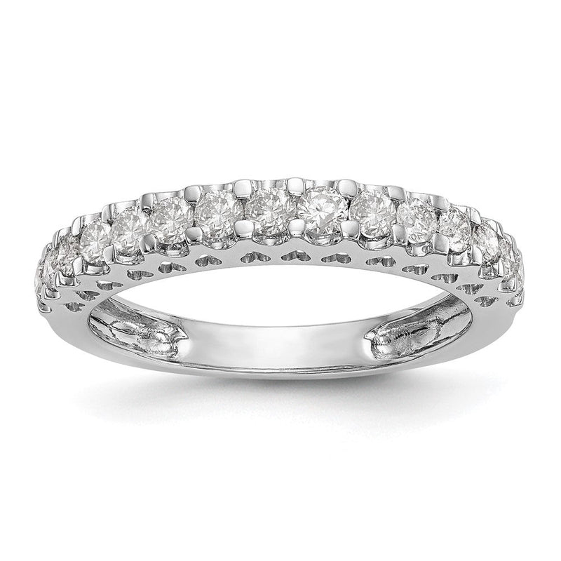14K Weißgold Verlobungsring mit natürlichen Diamanten