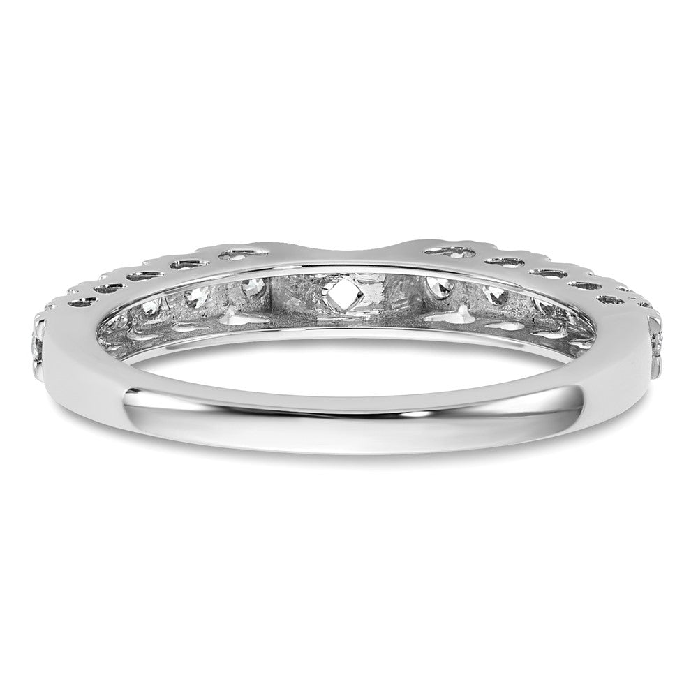 14K Weißgold Verlobungsring mit 0,5 ct. Laborgezüchteten Diamanten VS/SI+ G+ in Krappenfassung