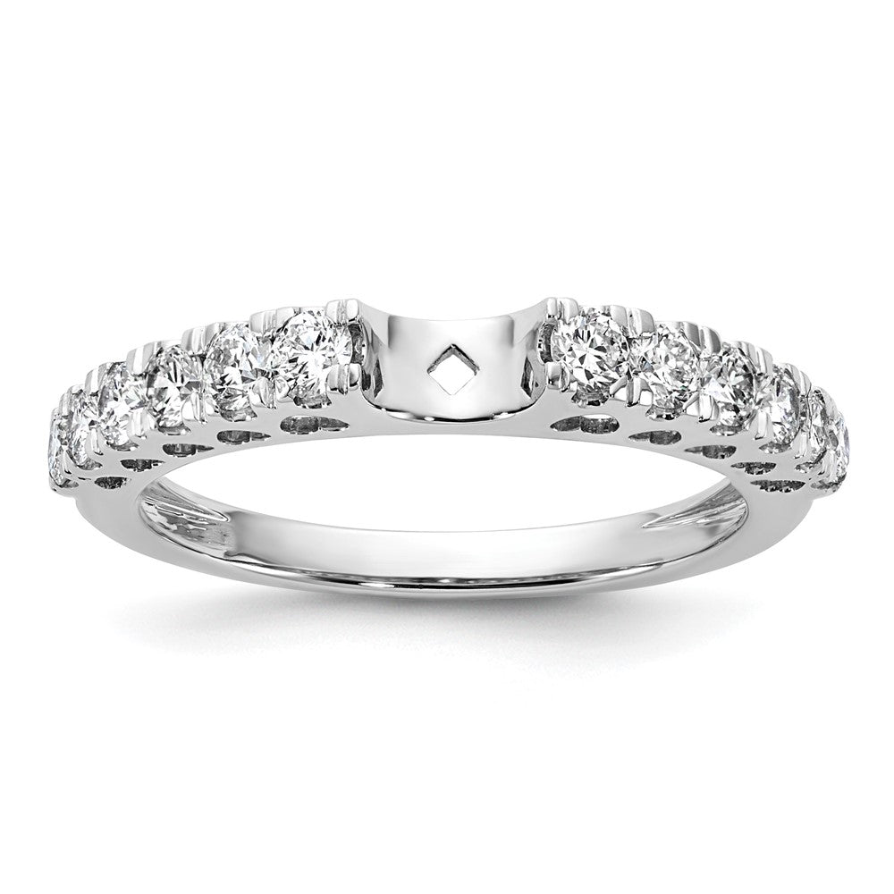 14K Weißgold Verlobungsring mit 0,5 ct. Laborgezüchteten Diamanten VS/SI+ G+ in Krappenfassung