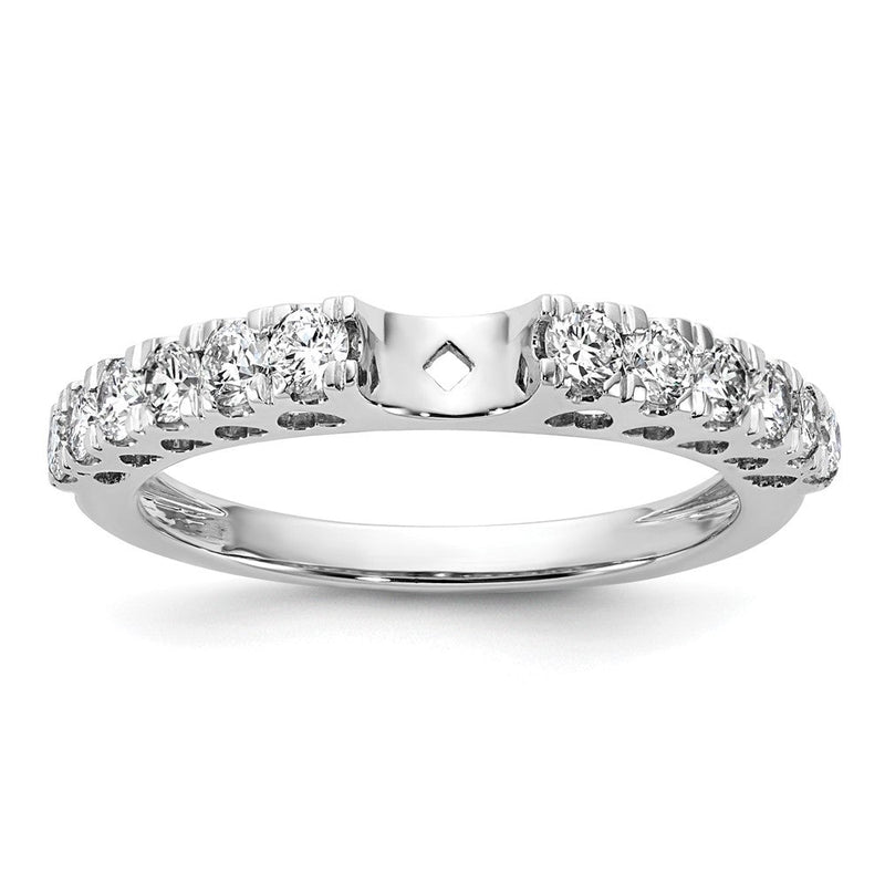 14K Weißgold Verlobungsring mit 0,5 ct. Laborgezüchteten Diamanten VS/SI+ G+ in Krappenfassung
