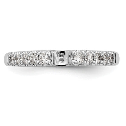 14K Weißgold Verlobungsring mit 0,33 ct. im Peg-Set gefasstem, im Labor gezüchtetem Diamanten VS/SI+ G+
