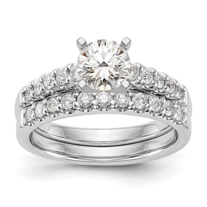 14K Weißgold Verlobungsring mit 0,33 ct. im Peg-Set gefasstem, im Labor gezüchtetem Diamanten VS/SI+ G+