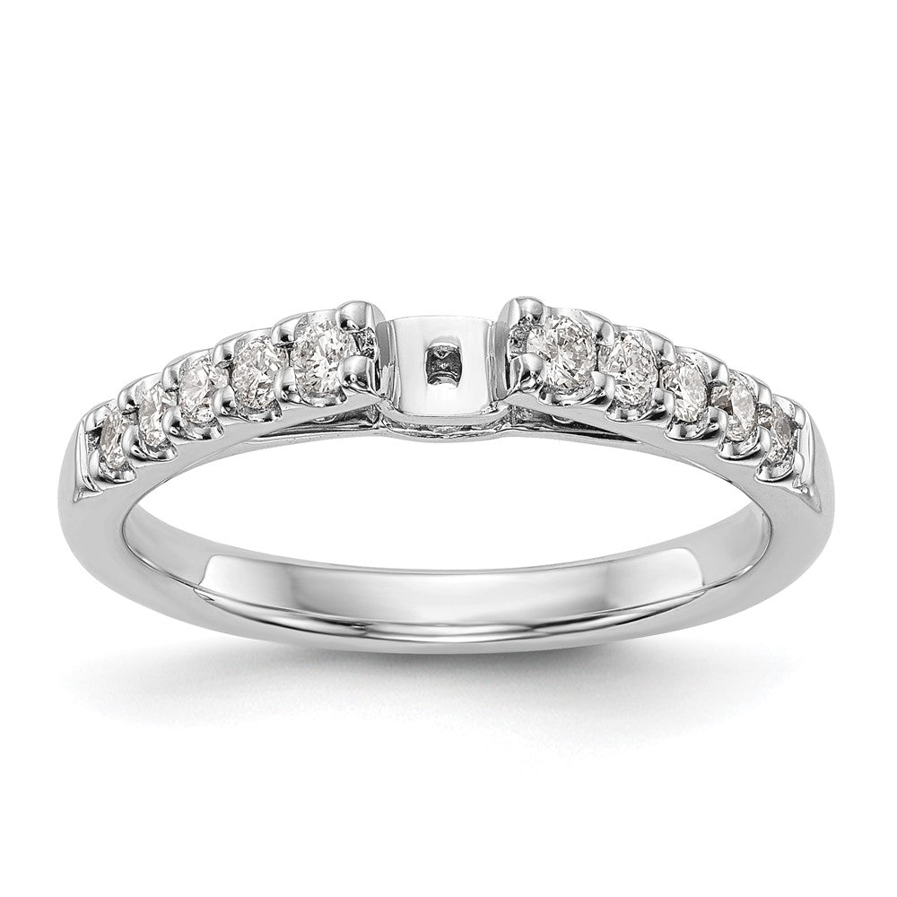 14K Weißgold Stift Set 1/3 Karat Diamant Halbfassung Verlobungsring