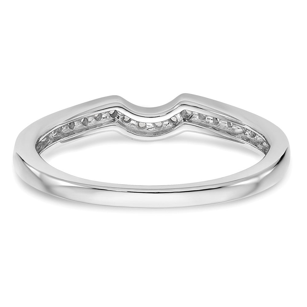 14K Weißgold Verlobungsring mit natürlichen Diamanten 0,144 ct