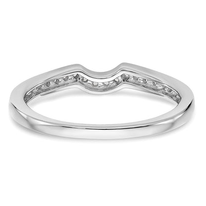 14K Weißgold Verlobungsring mit natürlichen Diamanten 0,144 ct