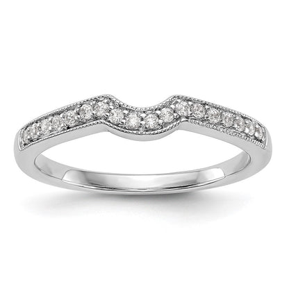 14K Weißgold Verlobungsring mit natürlichen Diamanten 0,144 ct