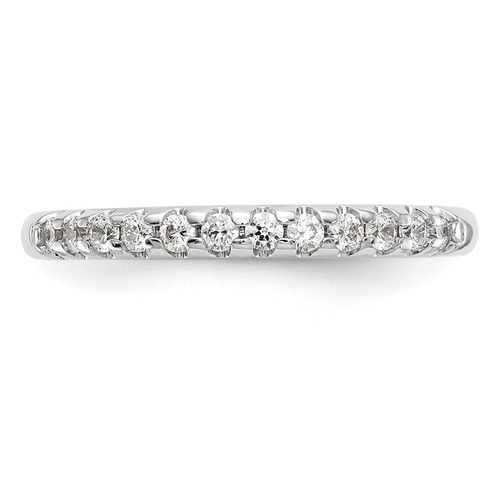 14K Weißgold Ehering mit 0,25 ct. laborgezüchtetem Diamant, VS/SI+ G+