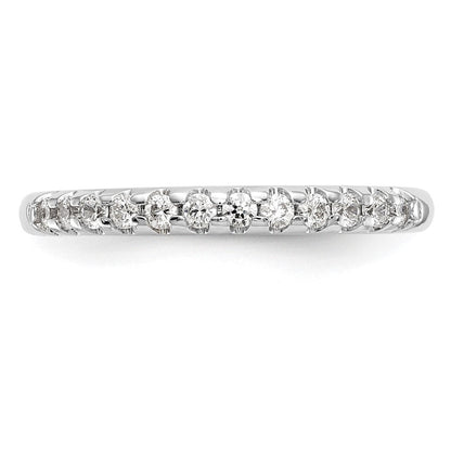 14K Weißgold Ehering mit 0,25 ct. laborgezüchtetem Diamant, VS/SI+ G+