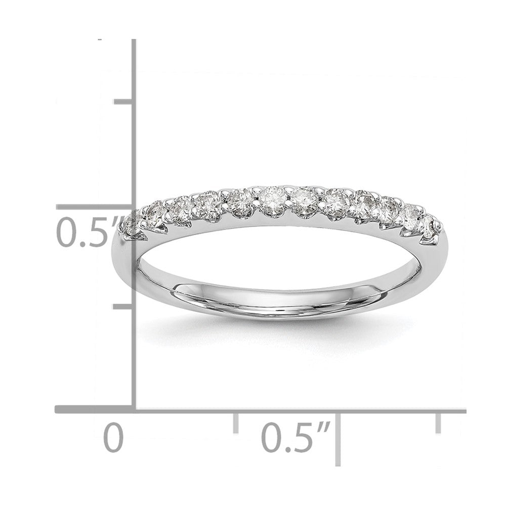 14K Weißgold Ehering mit 0,25 ct. laborgezüchtetem Diamant, VS/SI+ G+