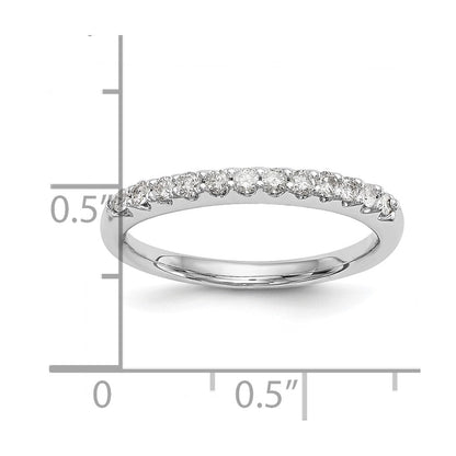 14K Weißgold Ehering mit 0,25 ct. laborgezüchtetem Diamant, VS/SI+ G+