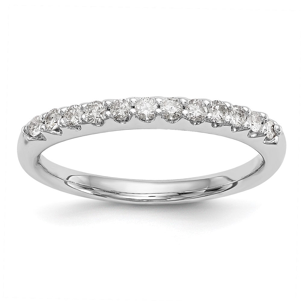 14K Weißgold Ehering mit 0,25 ct. laborgezüchtetem Diamant, VS/SI+ G+