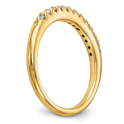 14K Gelbgold Ehering mit 0,25 ct. im Labor gezüchteten Diamanten VS/SI+ G+