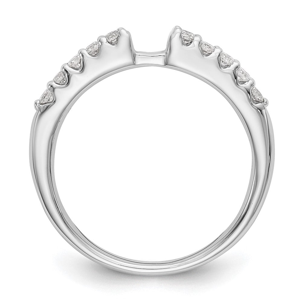 14K Weißgold Verlobungsring mit 0,25 ct. im Labor gezüchtetem Diamant VS/SI+ G+ in Krappenfassung