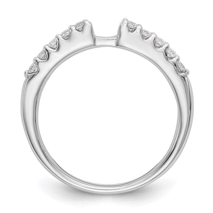 14K Weißgold Verlobungsring mit 0,25 ct. im Labor gezüchtetem Diamant VS/SI+ G+ in Krappenfassung