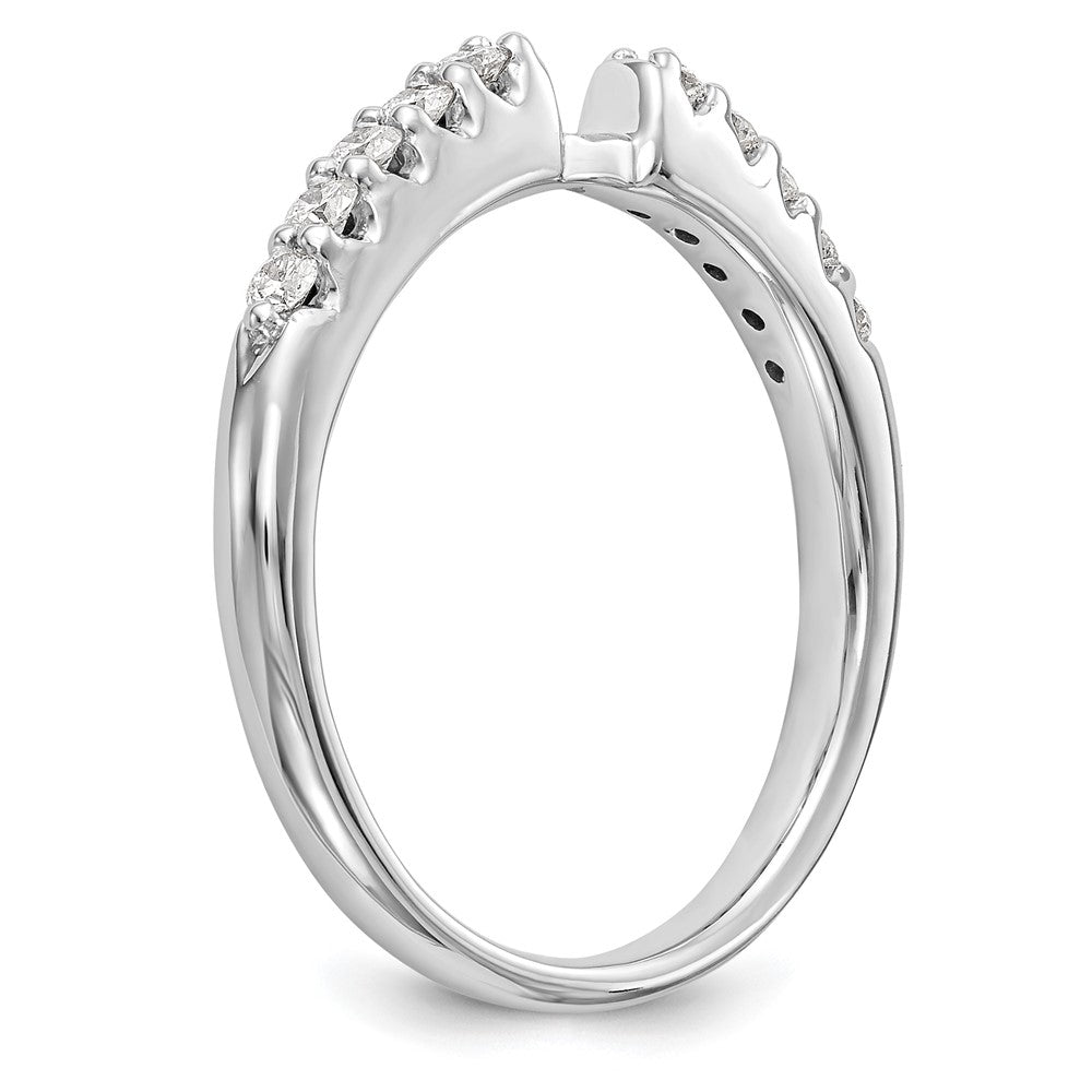 14K Weißgold Verlobungsring mit 0,25 ct. im Labor gezüchtetem Diamant VS/SI+ G+ in Krappenfassung