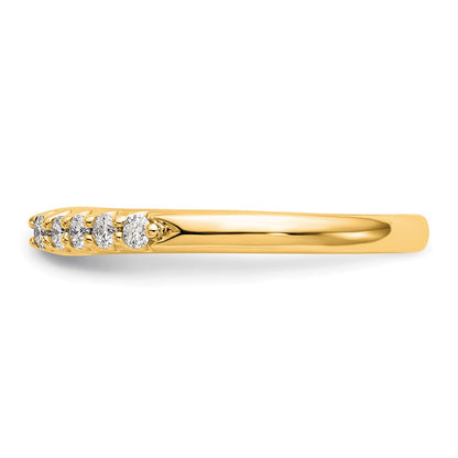 14K Gelbgold Two-Tone 0,25 ct. Laborgezüchteter Diamant VS/SI+ G+ Krappenfassung Verlobungsring