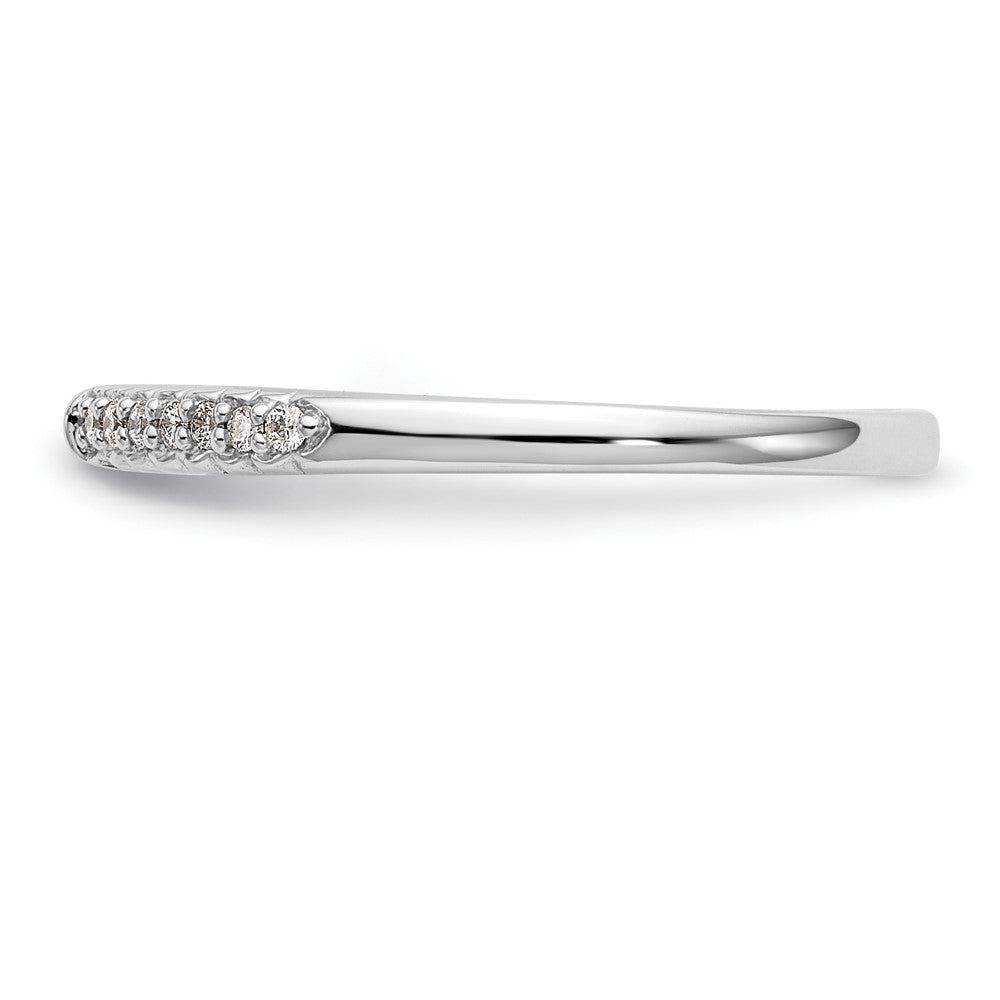 10K Weißgold Diamant Stift Set Halbfassung Verlobungsring