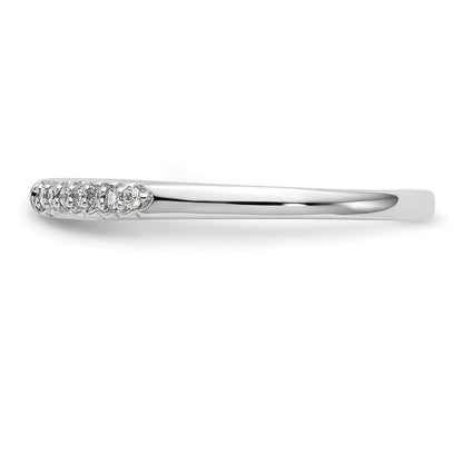 14K Weißgold Stift Set 1/10 Karat Diamant Halbfassung Verlobungsring