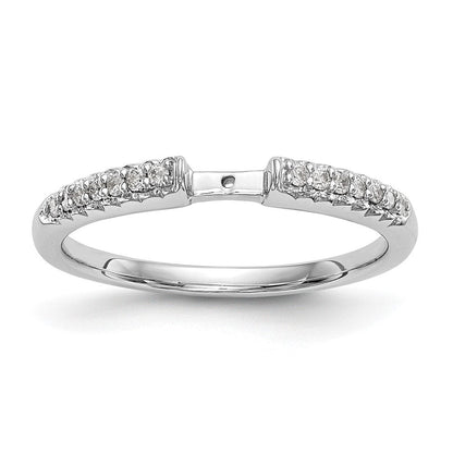 14K Weißgold Stift Set 1/10 Karat Diamant Halbfassung Verlobungsring