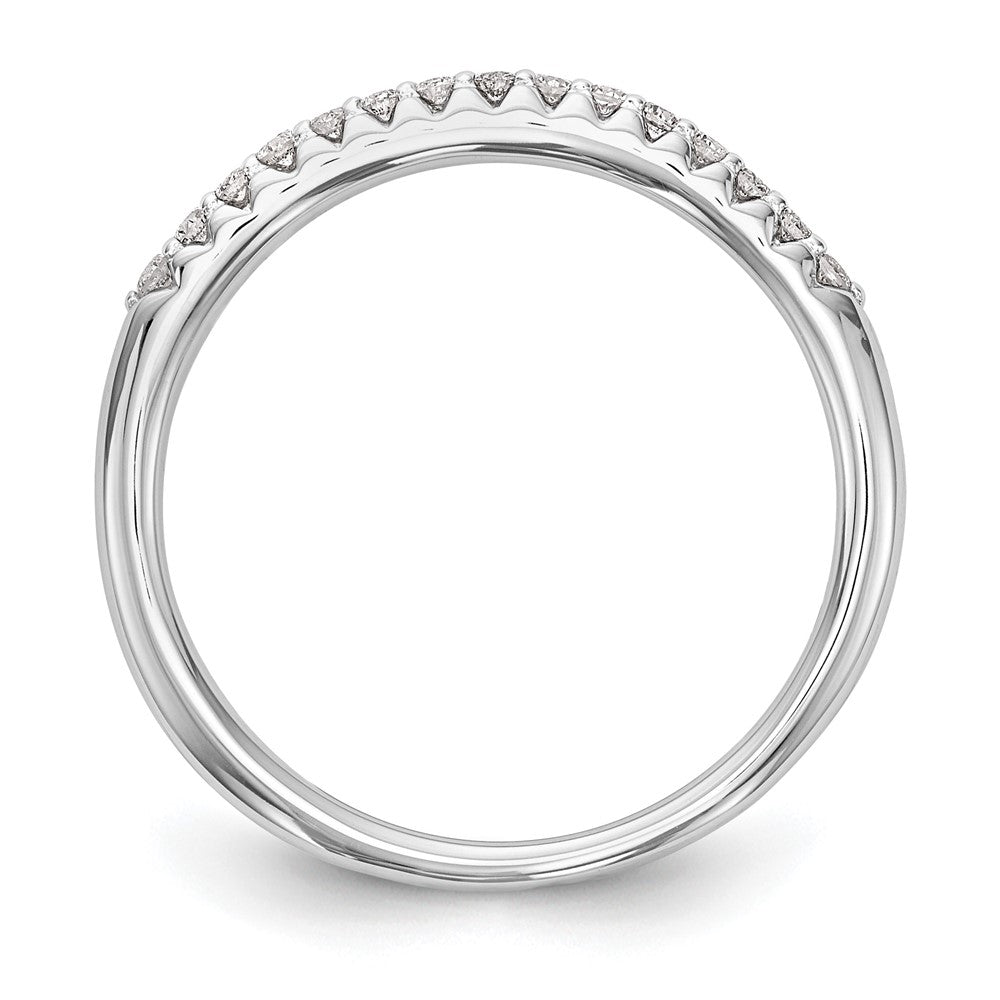 14K Weißgold Labor-Diamant VS/SI+ G+ Ehering