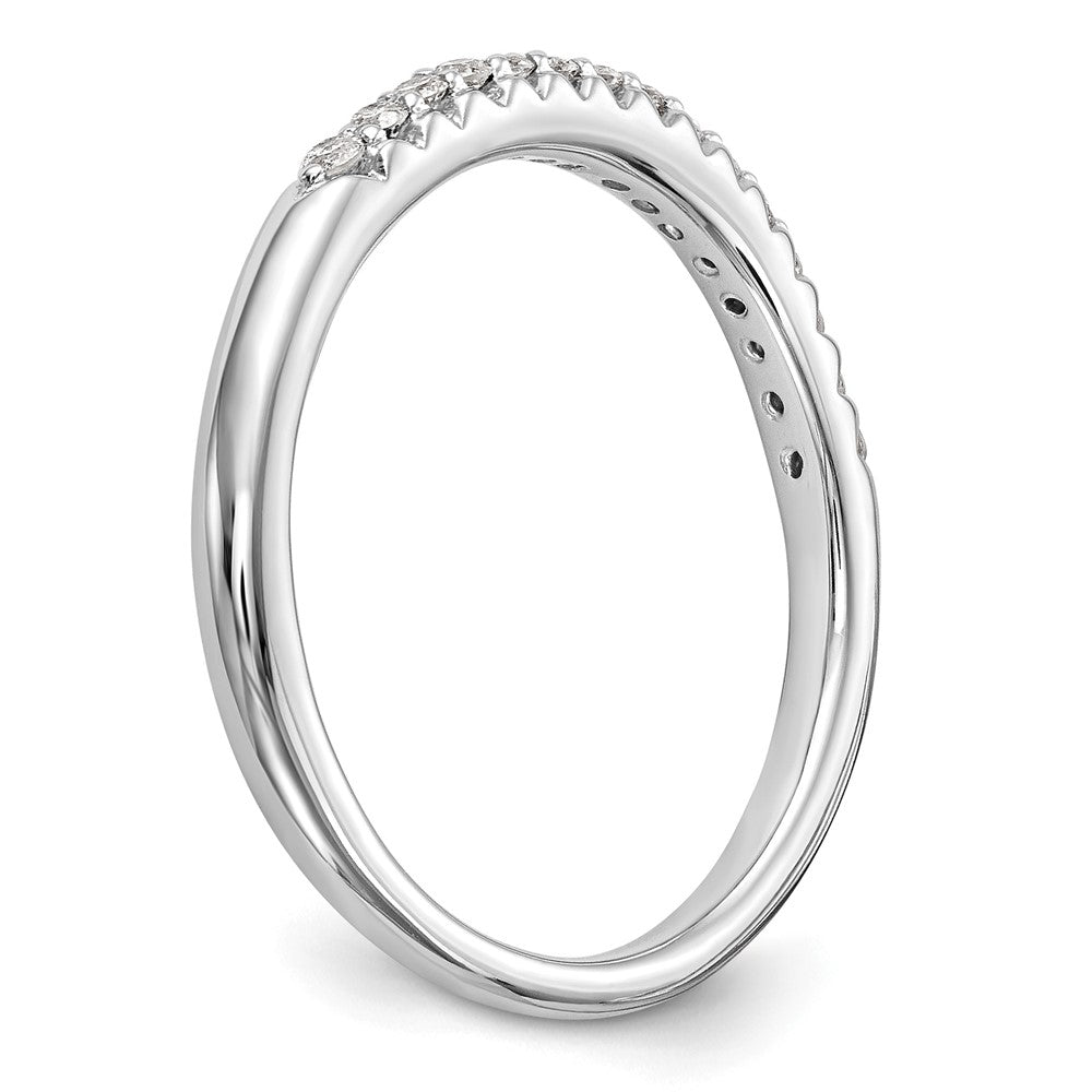 14K Weißgold Labor-Diamant VS/SI+ G+ Ehering